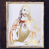 Sacred Heart of Jesus Foil Print