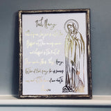 Hail Mary Prayer with Blessed Virgin Print